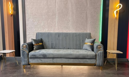 Medussa grey gold - gold, sofa