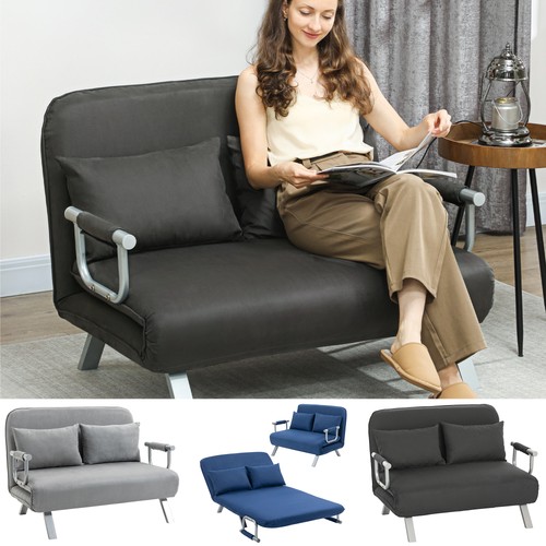 Faux suede convertible - suede, bed