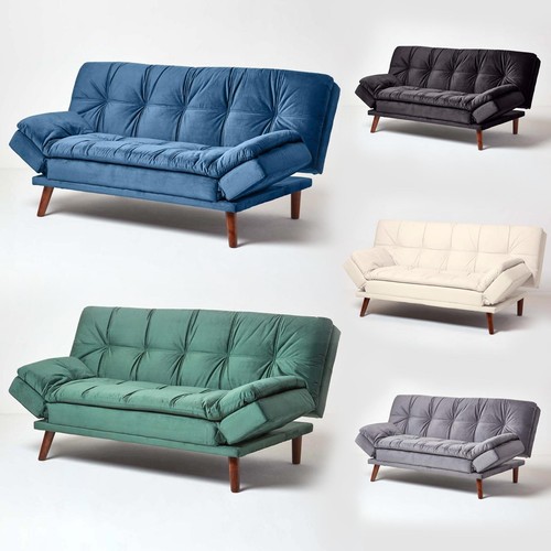 Velvet sofa bed - bed, 2