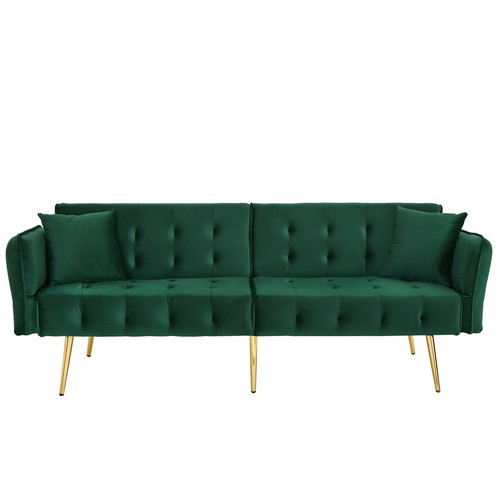 Seater sofa bed green - seater, click