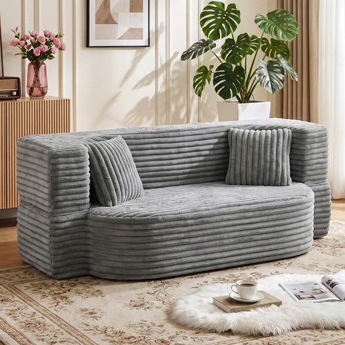 Modern fabric recliner sofa - fabric,