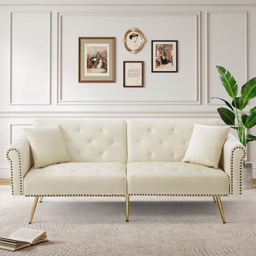 Seater fabric sofa bed click - seater,