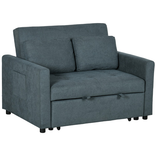 Sofa bed seater - 2-seater, charcoal